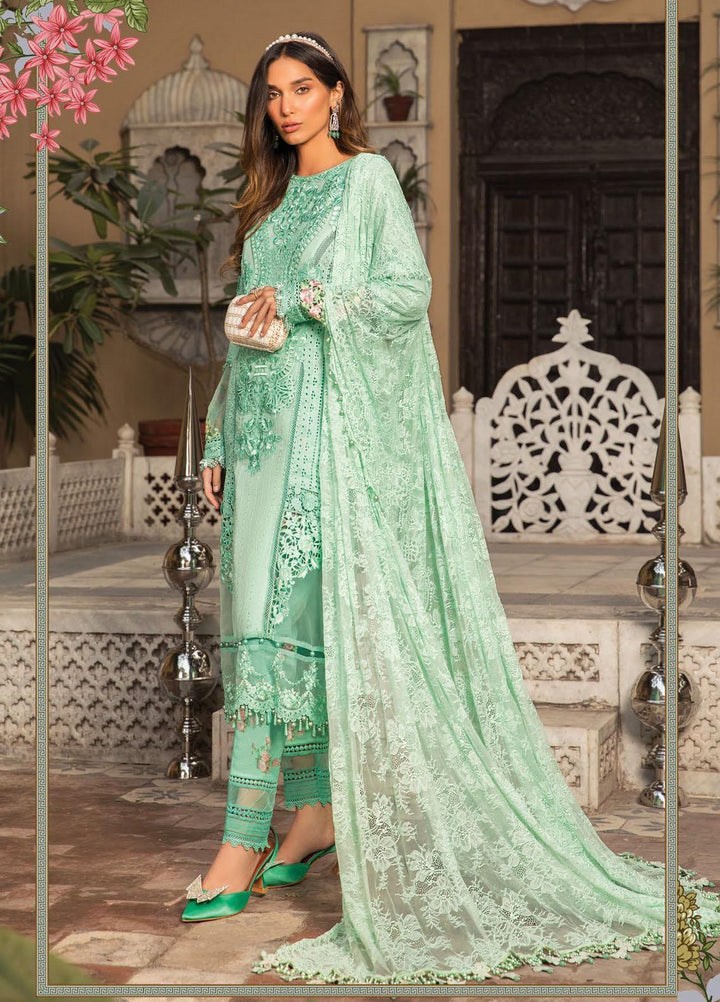 Mein Teri Aan By Maria B Embroidered Lawn Suits Unstitched 3 Piece MB22MT 11A - Summer Collection