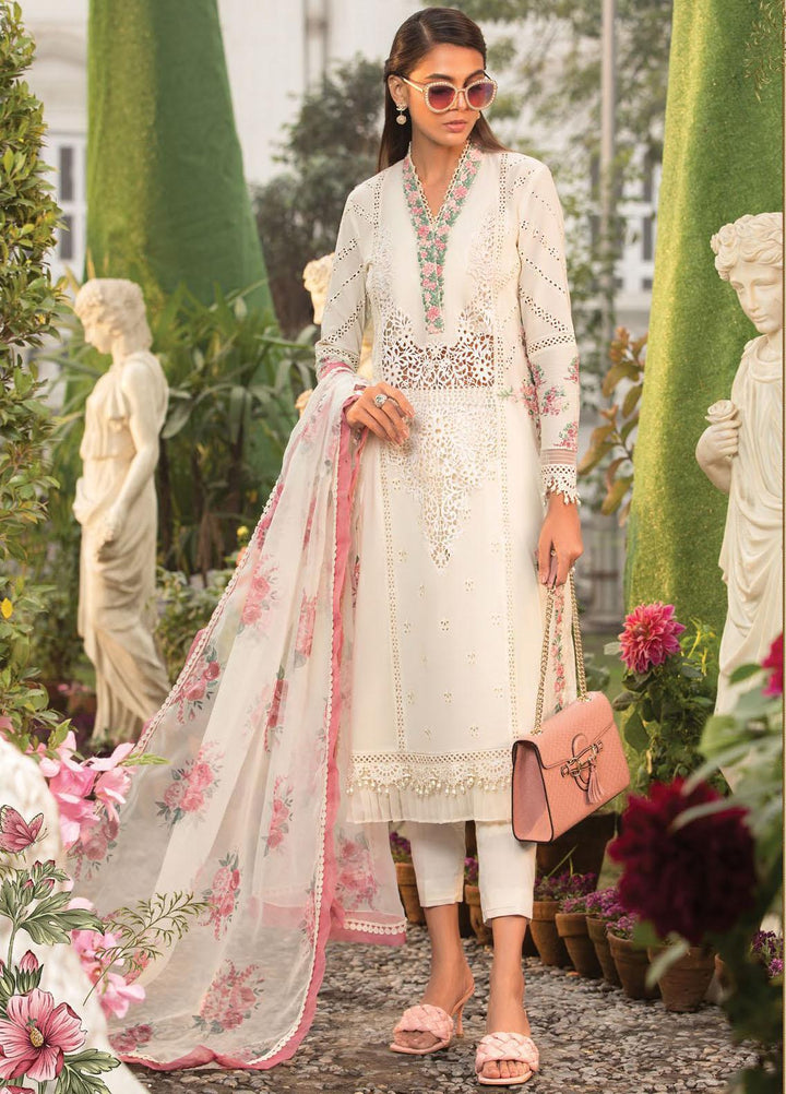 Mein Teri Aan By Maria B Embroidered Lawn Suits Unstitched 3 Piece MB22MT 12A - Summer Collection