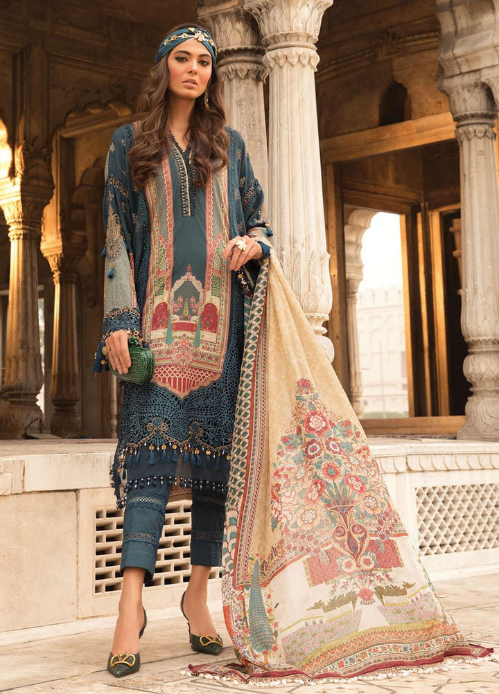 Mein Teri Aan By Maria B Embroidered Lawn Suits Unstitched 3 Piece MB22MT 13A - Summer Collection