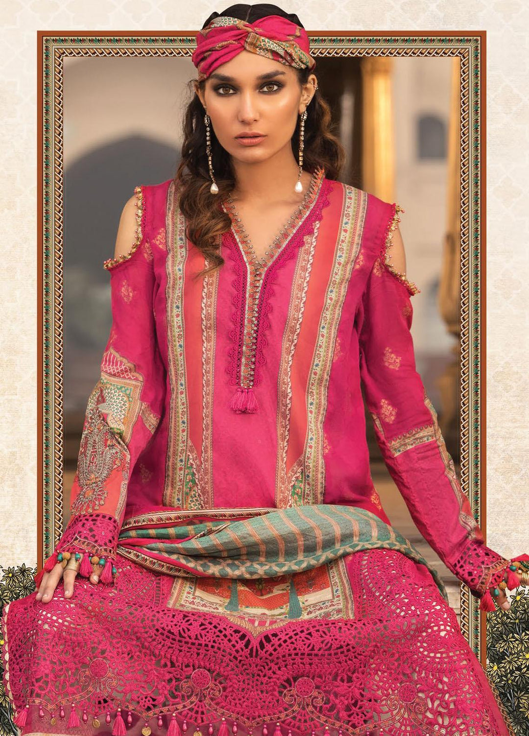 Mein Teri Aan By Maria B Embroidered Lawn Suits Unstitched 3 Piece MB22MT 13B - Summer Collection