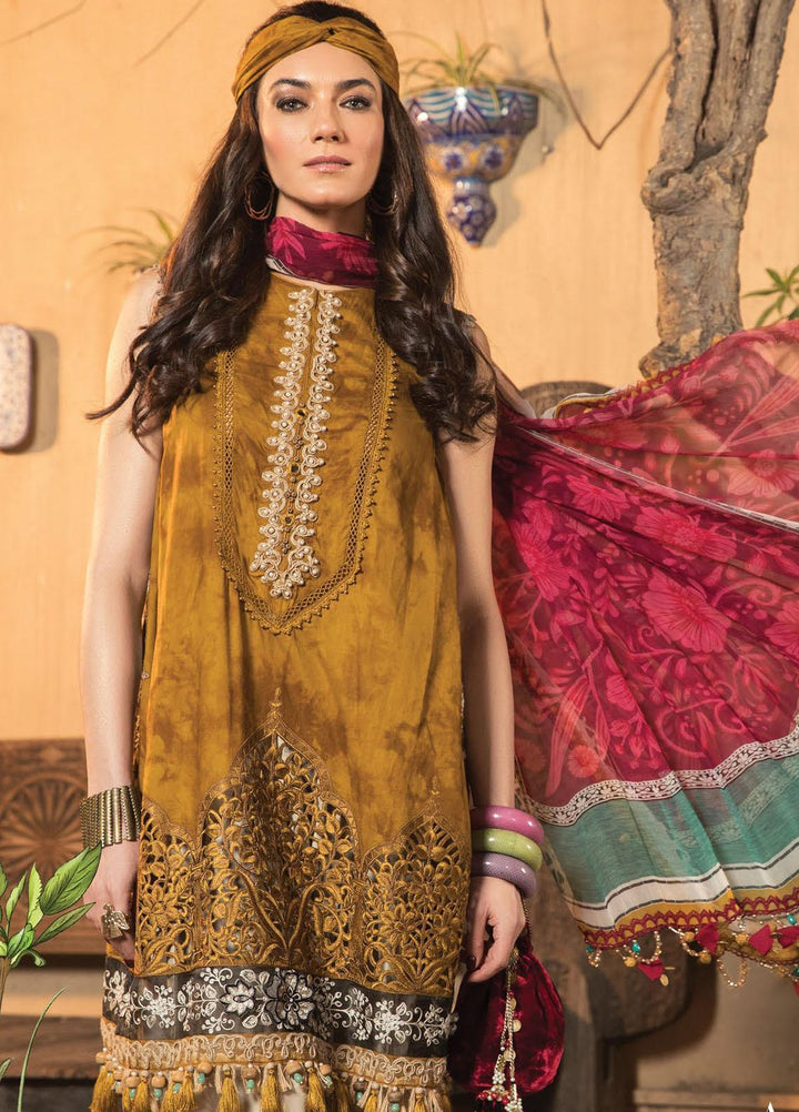 Mein Teri Aan By Maria B Embroidered Lawn Suits Unstitched 3 Piece MB22MT 14A - Summer Collection