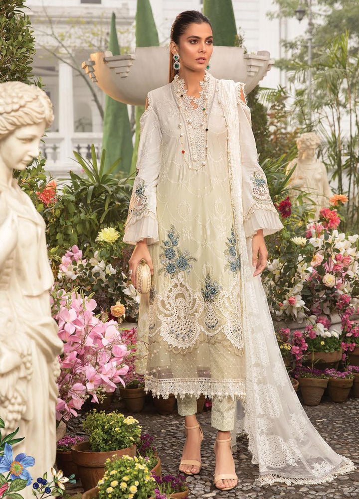 Mein Teri Aan By Maria B Embroidered Lawn Suits Unstitched 3 Piece MB22MT 2A - Summer Collection