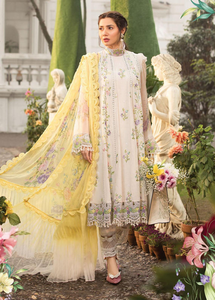 Mein Teri Aan By Maria B Embroidered Lawn Suits Unstitched 3 Piece MB22MT 3A - Summer Collection