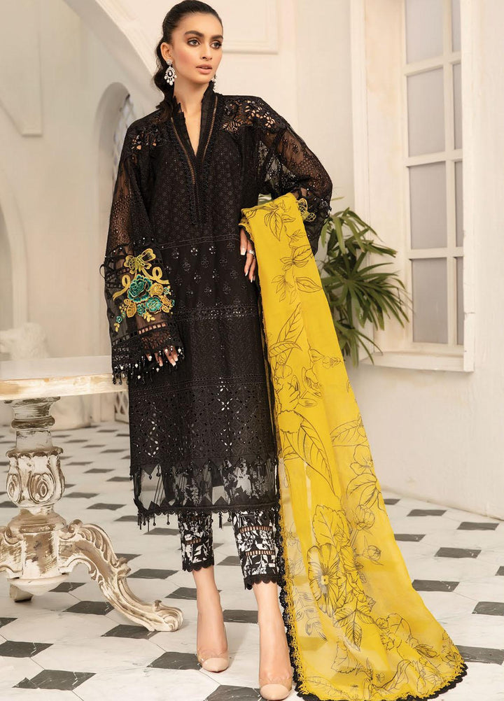 Mein Teri Aan By Maria B Embroidered Lawn Suits Unstitched 3 Piece MB22MT 4B - Summer Collection