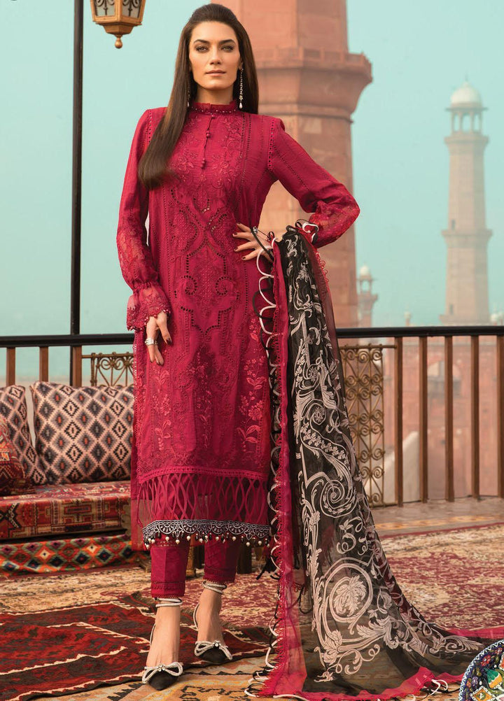 Mein Teri Aan By Maria B Embroidered Broshia Suits Unstitched 3 Piece MB22MT 8A - Summer Collection