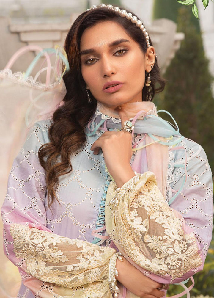 Mein Teri Aan By Maria B Embroidered Lawn Suits Unstitched 3 Piece MB22MT 9A - Summer Collection