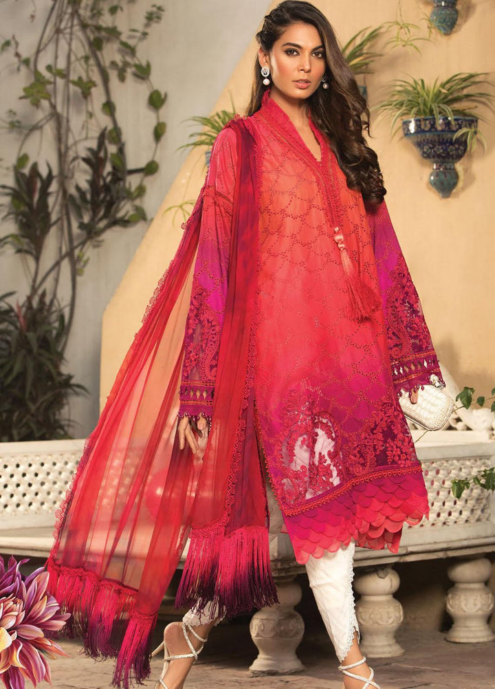 Mein Teri Aan By Maria B Embroidered Lawn Suits Unstitched 3 Piece MB22MT 9B - Summer Collection