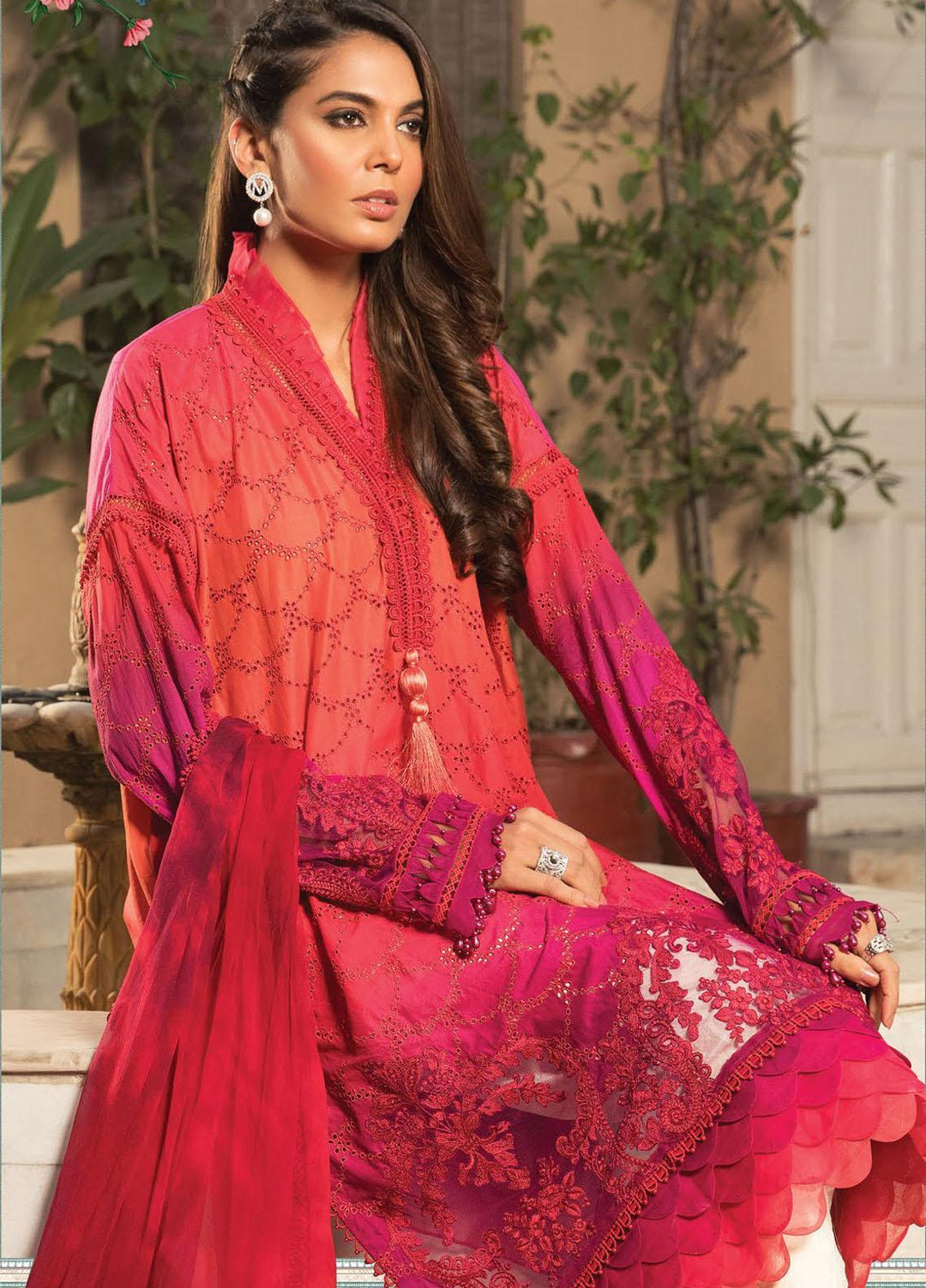 Mein Teri Aan By Maria B Embroidered Lawn Suits Unstitched 3 Piece MB22MT 9B - Summer Collection