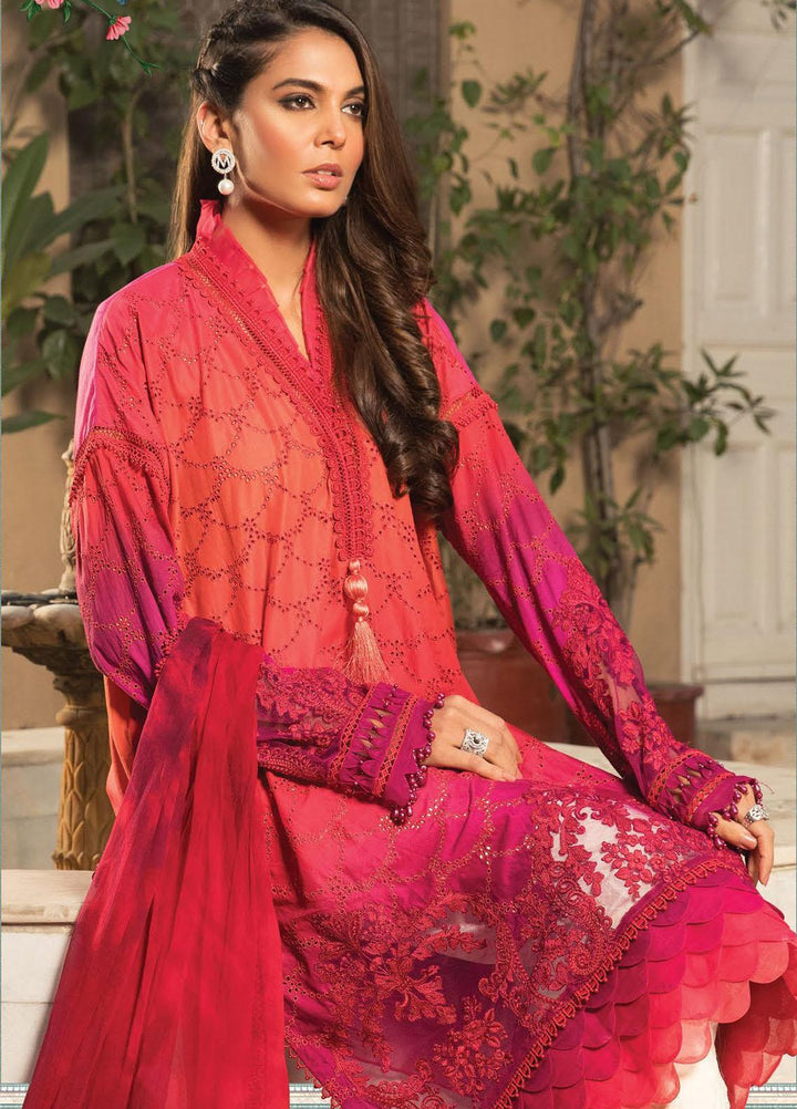 Mein Teri Aan By Maria B Embroidered Lawn Suits Unstitched 3 Piece MB22MT 9B - Summer Collection
