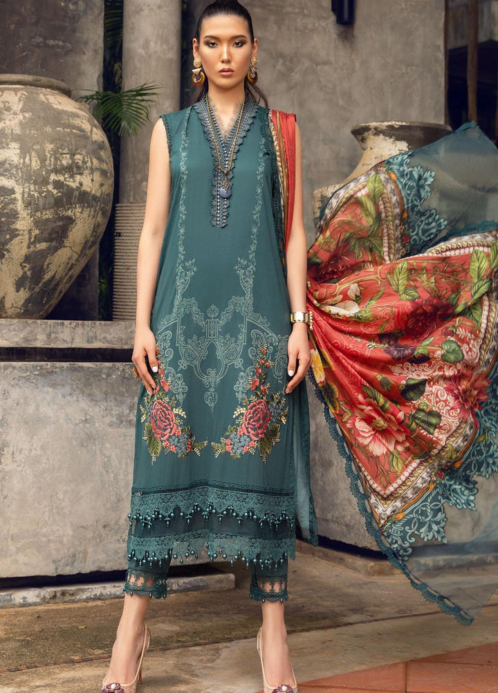 Mprints By Maria B Embroidered Lawn Suits Unstitched 3 Piece MB22MP MPT-1402-A - Eid Collection
