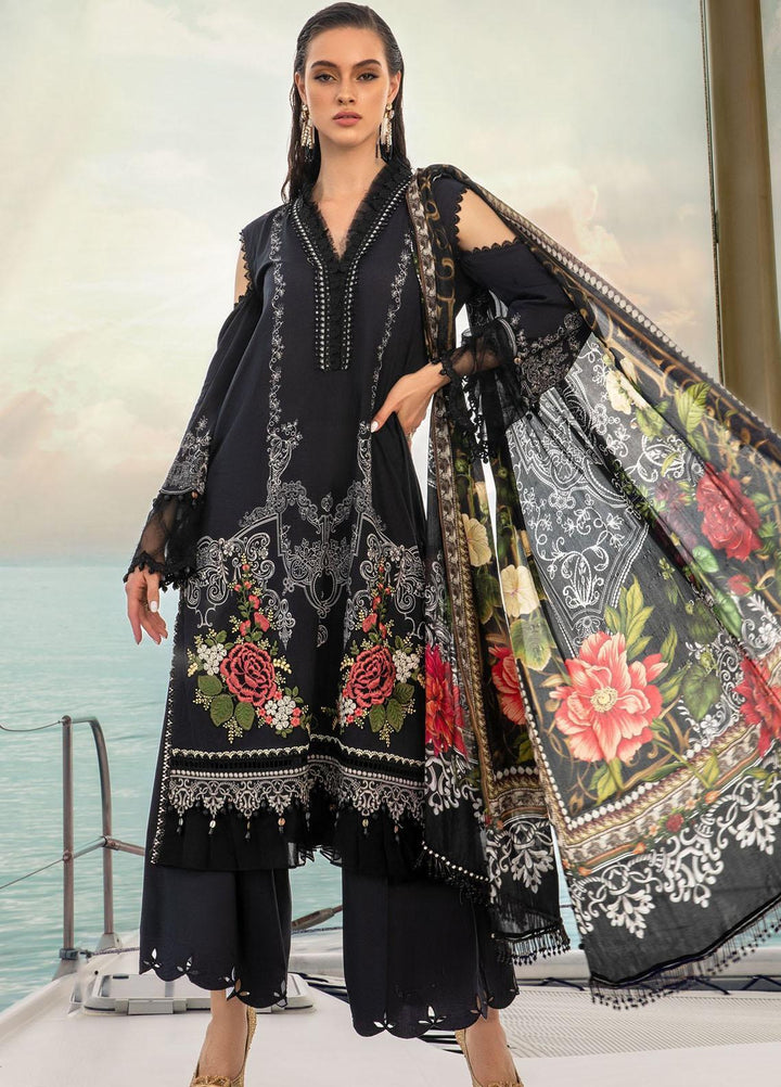 Mprints By Maria B Embroidered Lawn Suits Unstitched 3 Piece MB22MP MPT-1402-B - Eid Collection