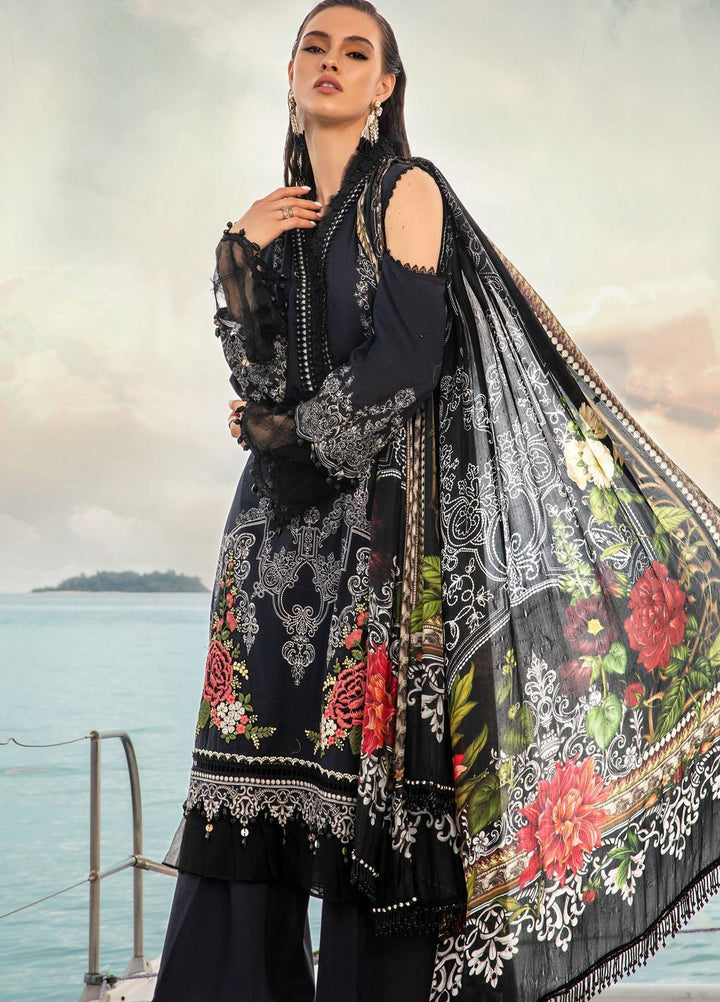Mprints By Maria B Embroidered Lawn Suits Unstitched 3 Piece MB22MP MPT-1402-B - Eid Collection