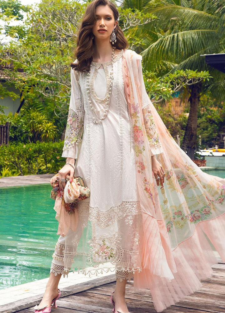 Mprints By Maria B Embroidered Lawn Suits Unstitched 3 Piece MB22MP MPT-1403-A - Eid Collection