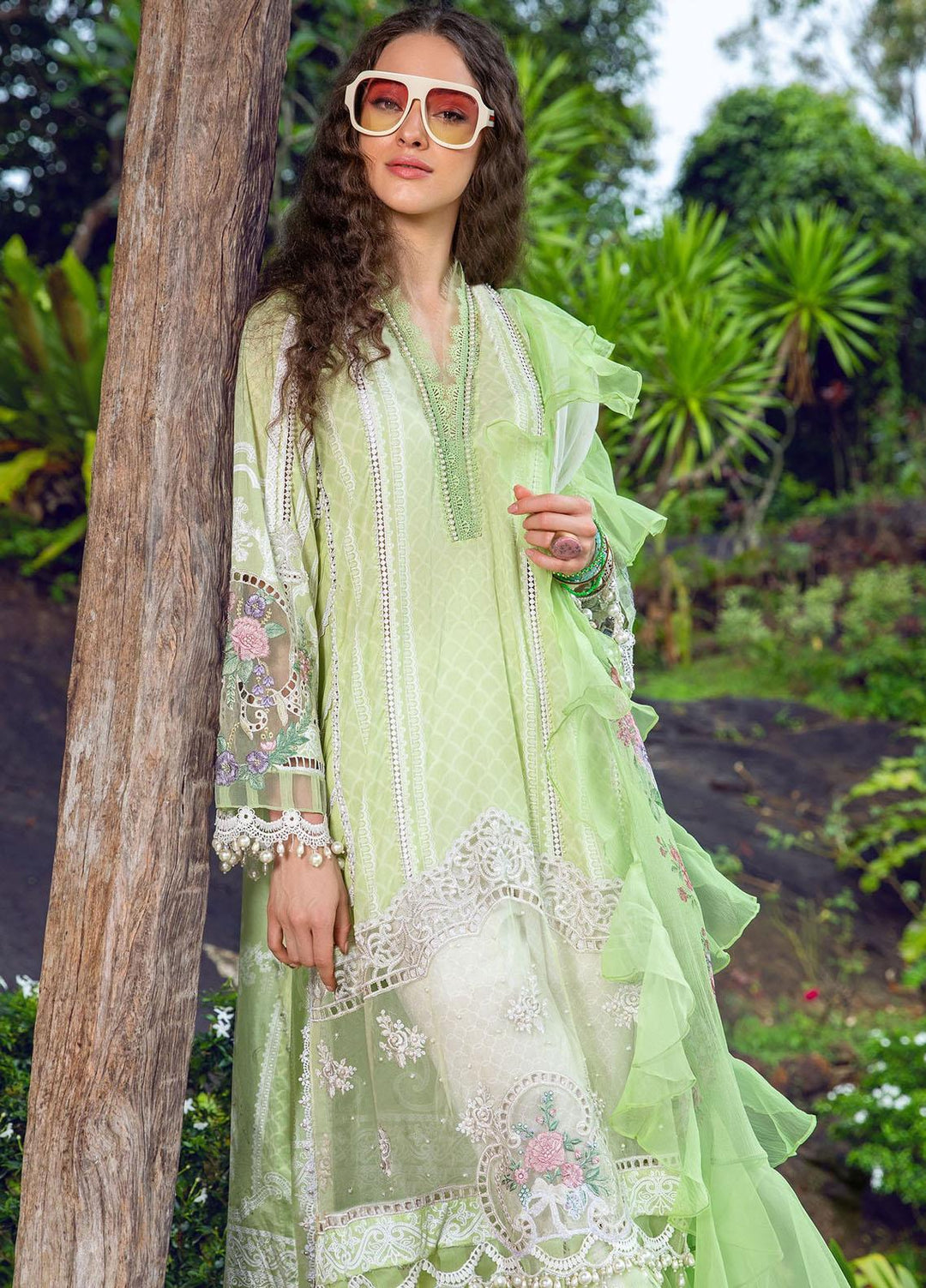 Mprints By Maria B Embroidered Lawn Suits Unstitched 3 Piece MB22MP MPT-1403-B - Eid Collection
