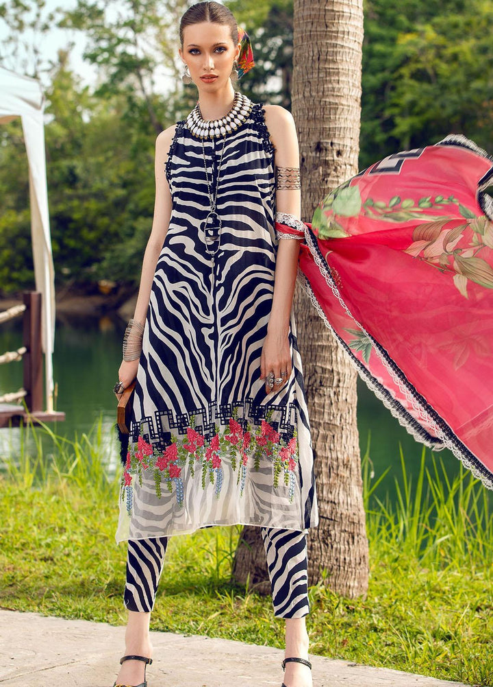 Mprints By Maria B Embroidered Lawn Suits Unstitched 3 Piece MB22MP MPT-1407-A - Eid Collection