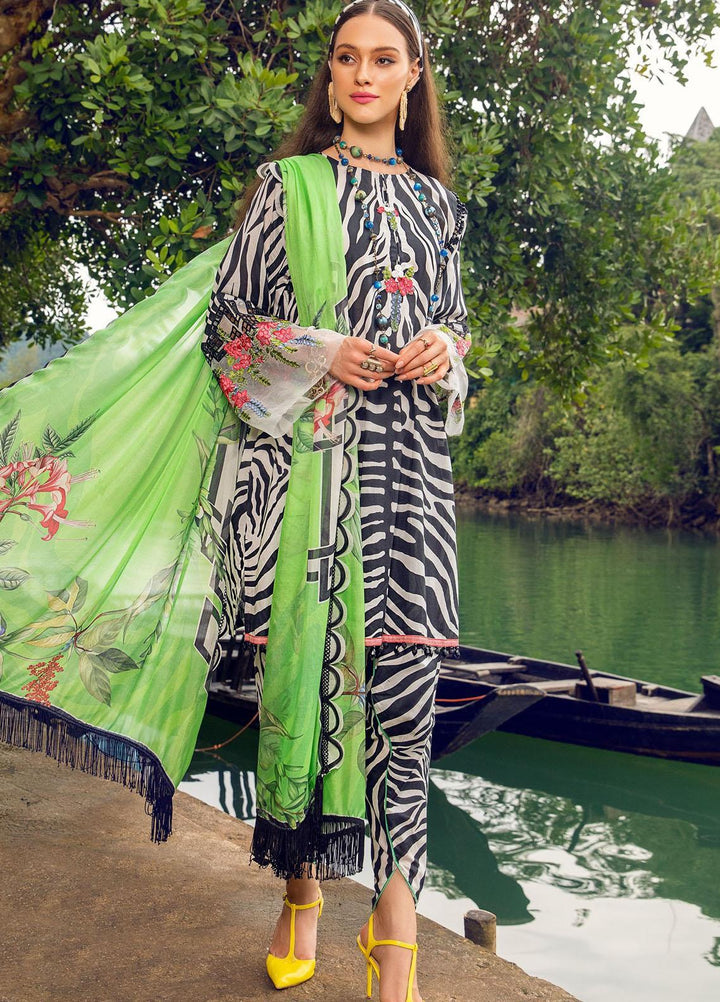 Mprints By Maria B Embroidered Lawn Suits Unstitched 3 Piece MB22MP MPT-1407-B - Eid Collection