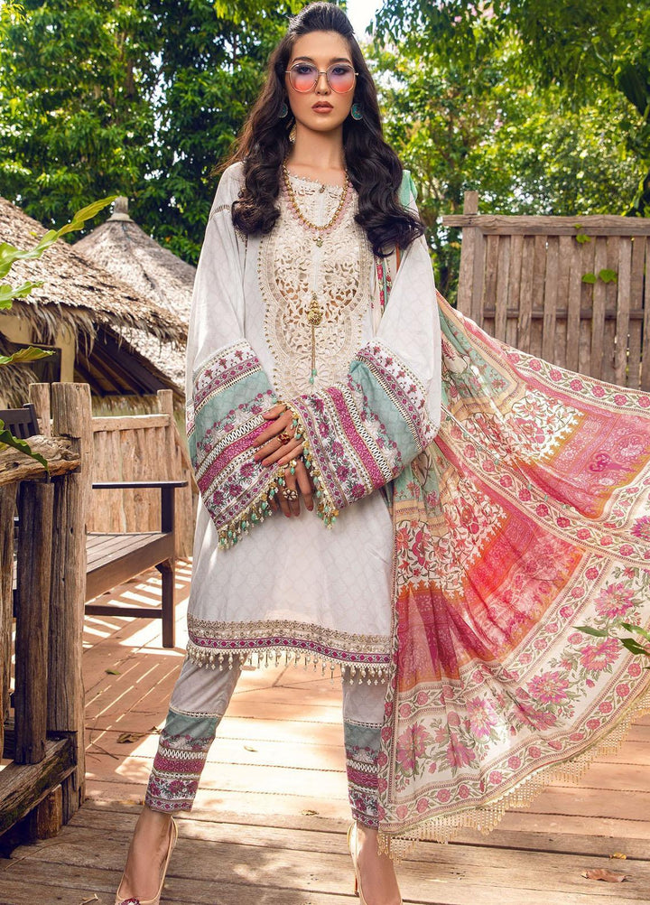 Mprints By Maria B Embroidered Lawn Suits Unstitched 3 Piece MB22MP MPT-1408-A - Eid Collection