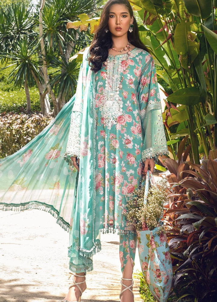 Mprints By Maria B Embroidered Lawn Suits Unstitched 3 Piece MB22MP MPT-1409-B - Eid Collection