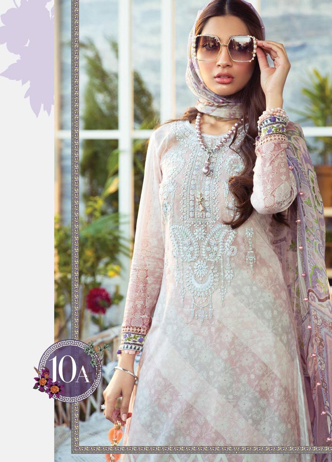 Mprints by Maria B Printed Lawn Suits Unstitched 3 Piece MB21MP 10A - Summer Collection