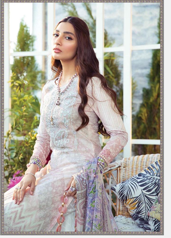Mprints by Maria B Printed Lawn Suits Unstitched 3 Piece MB21MP 10A - Summer Collection