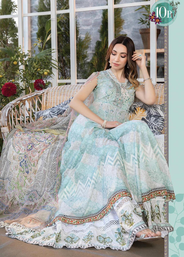 Mprints by Maria B Printed Lawn Suits Unstitched 3 Piece MB21MP 10B - Summer Collection