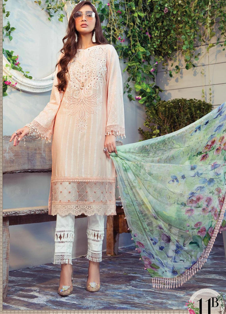 Mprints by Maria B Printed Lawn Suits Unstitched 3 Piece MB21MP 11B - Summer Collection