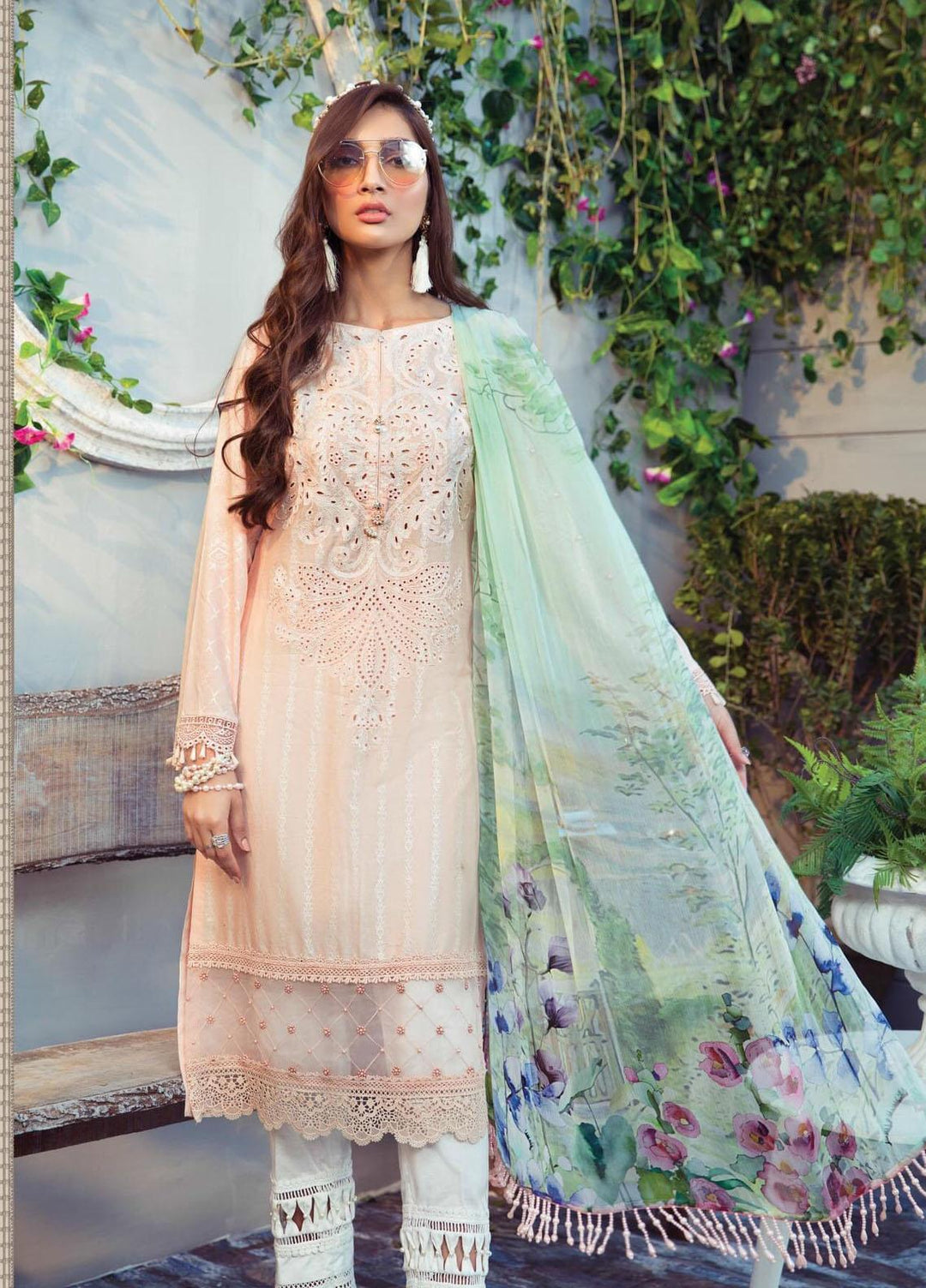 Mprints by Maria B Printed Lawn Suits Unstitched 3 Piece MB21MP 11B - Summer Collection