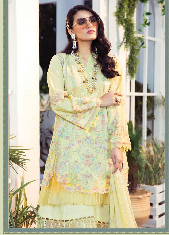 Mprints by Maria B Printed Lawn Suits Unstitched 3 Piece MB21MP 12B - Summer Collection