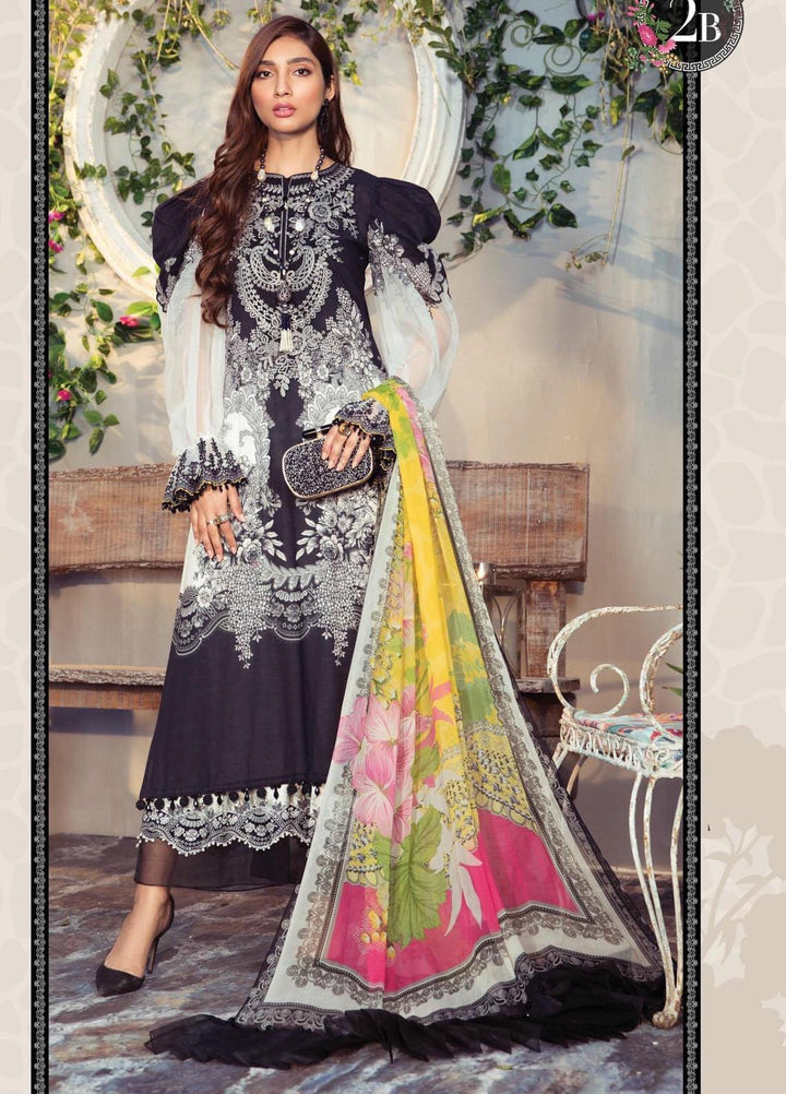Mprints by Maria B Printed Lawn Suits Unstitched 3 Piece MB21MP 2B - Summer Collection