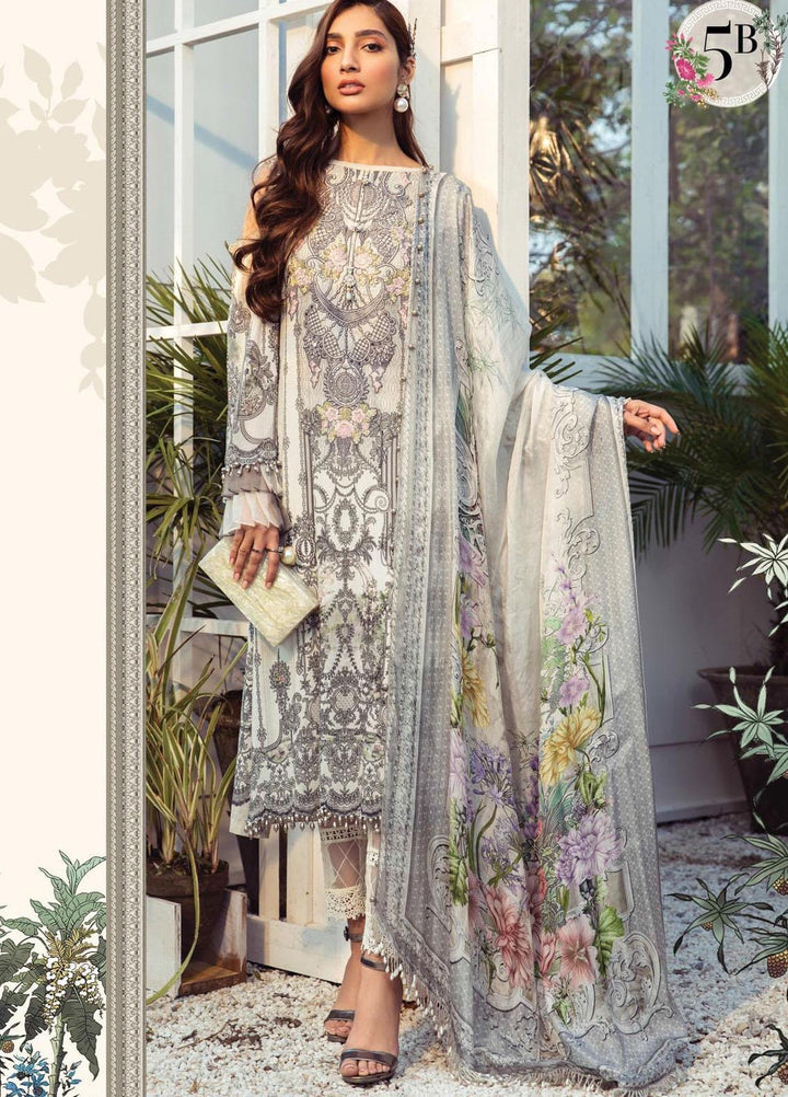 Mprints by Maria B Printed Lawn Suits Unstitched 3 Piece MB21MP 5B - Summer Collection