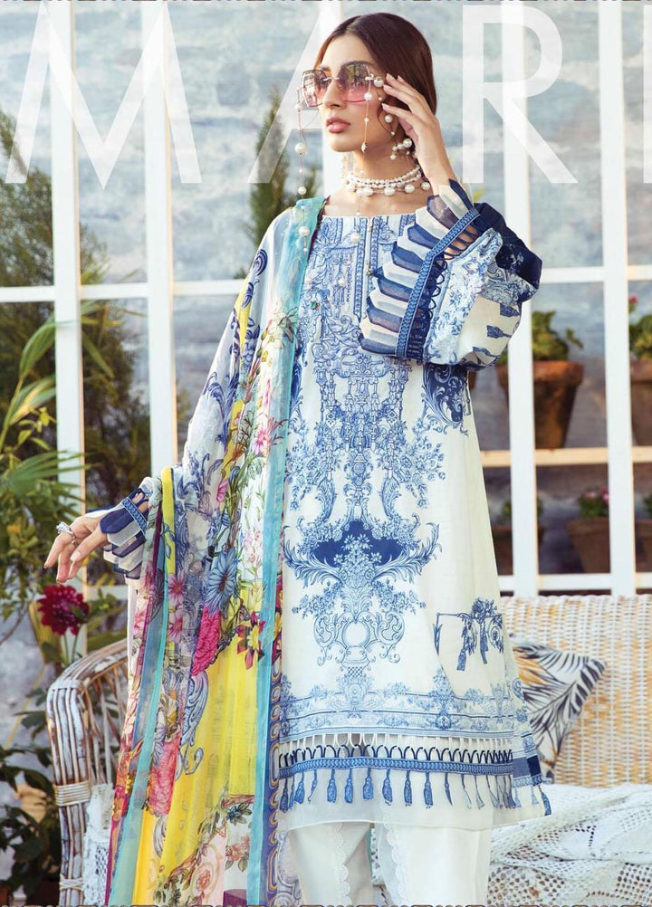 Mprints by Maria B Printed Lawn Suits Unstitched 3 Piece MB21MP 7B - Summer Collection