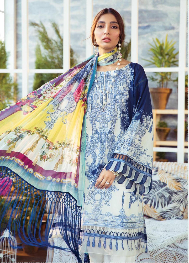 Mprints by Maria B Printed Lawn Suits Unstitched 3 Piece MB21MP 7B - Summer Collection