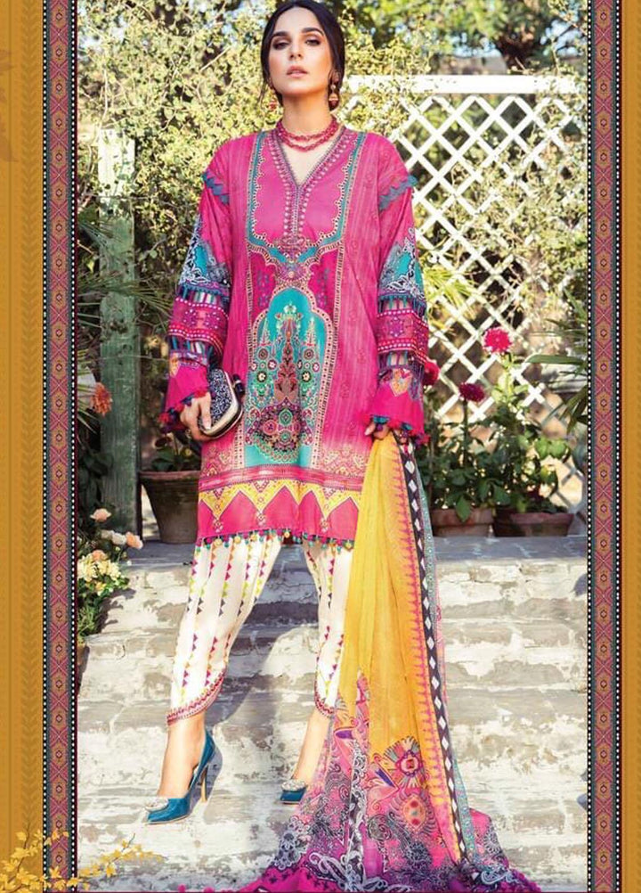 Mprints by Maria B Printed Lawn Suits Unstitched 3 Piece MB21MP 8B - Summer Collection