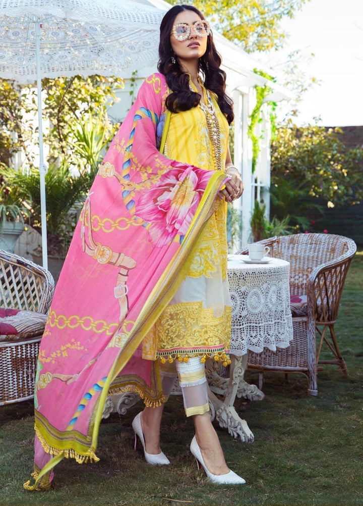 Mprints by Maria B Printed Lawn Suits Unstitched 3 Piece MB21MP 9A - Summer Collection
