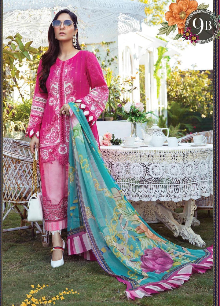 Mprints by Maria B Printed Lawn Suits Unstitched 3 Piece MB21MP 9B - Summer Collection