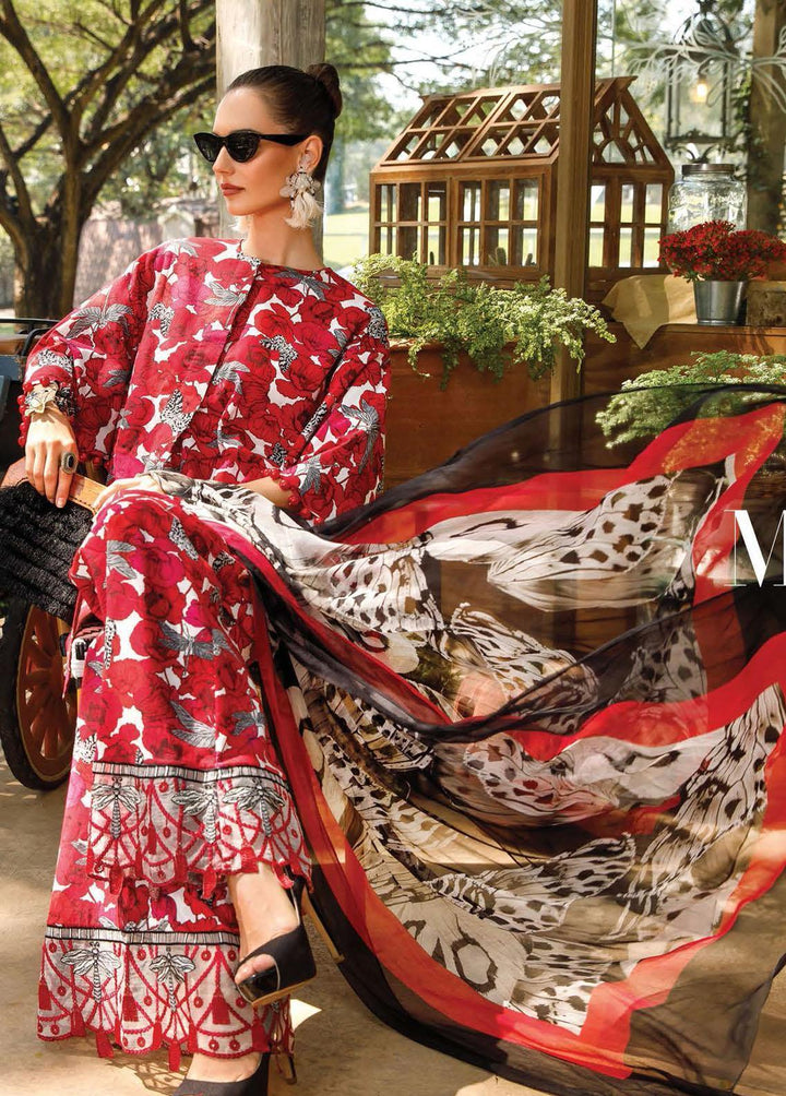 Mprints By Maria B Printed Lawn Suits Unstitched 3 Piece MB23MP 10A - Summer Collection