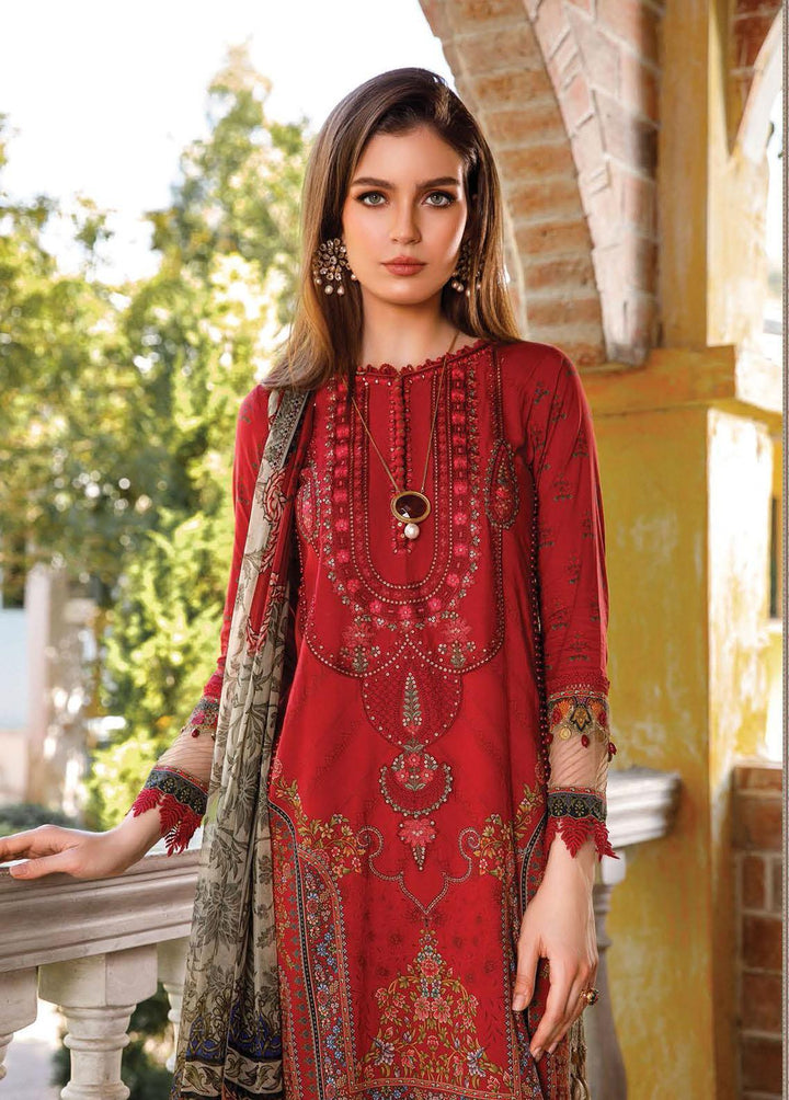 Mprints By Maria B Printed Lawn Suits Unstitched 3 Piece MB23MP 12B - Summer Collection