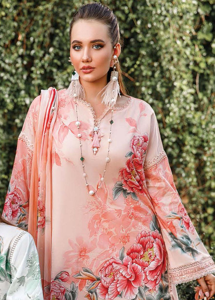 Mprints By Maria B Printed Lawn Suits Unstitched 3 Piece MB23MP 14B - Summer Collection