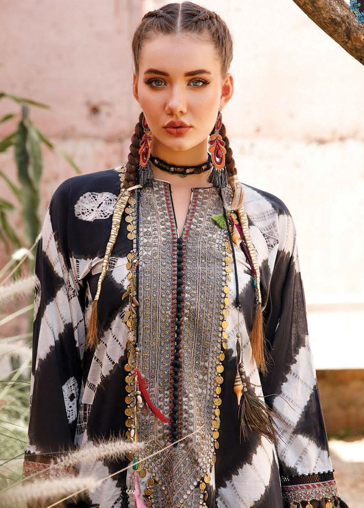 Mprints By Maria B Printed Lawn Suits Unstitched 3 Piece MB23MP 2B - Summer Collection