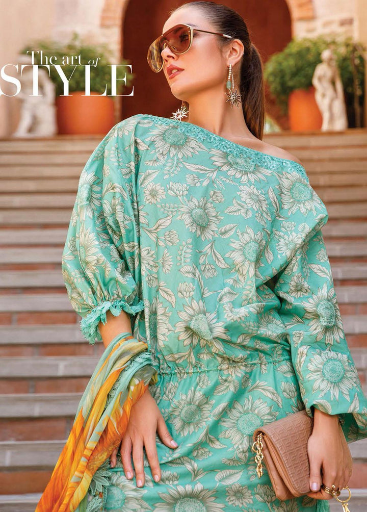 Mprints By Maria B Printed Lawn Suits Unstitched 3 Piece MB23MP 9A - Summer Collection