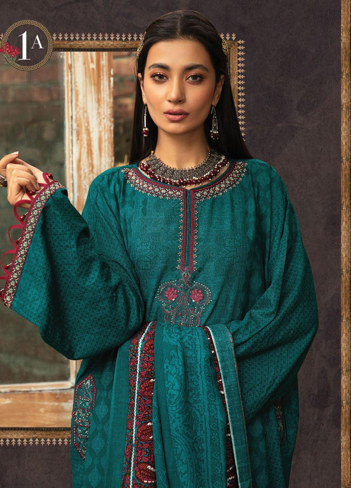 Maria B Embroidered Khaddar Suits Unstitched 3 Piece MB21PW 1-A - Winter Collection