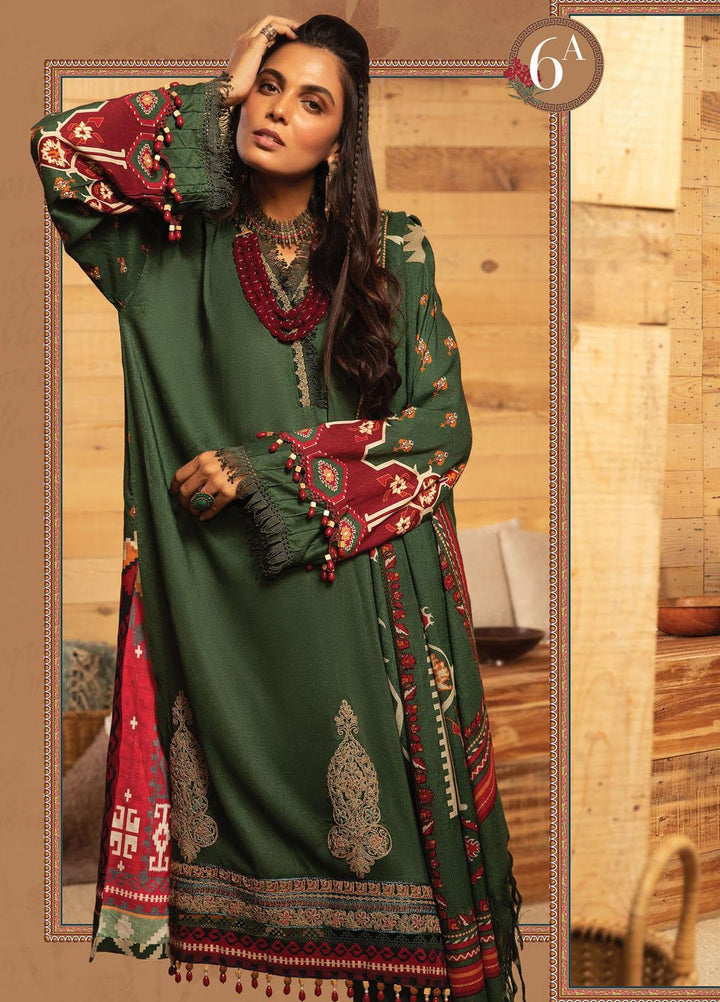 Maria B Embroidered Dobby Linen Suits Unstitched 3 Piece MB21PW 6-A - Winter Collection