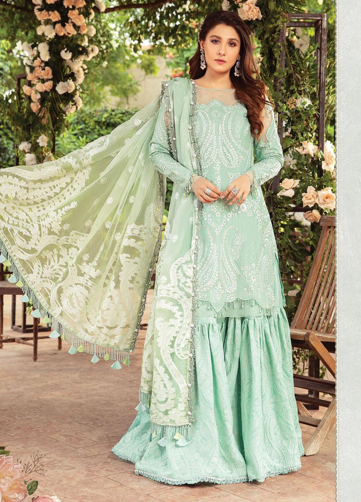 Maria B Embroidered Cotton Satin Suits Unstitched 3 Piece MB21SU D-04 - Festive Collection