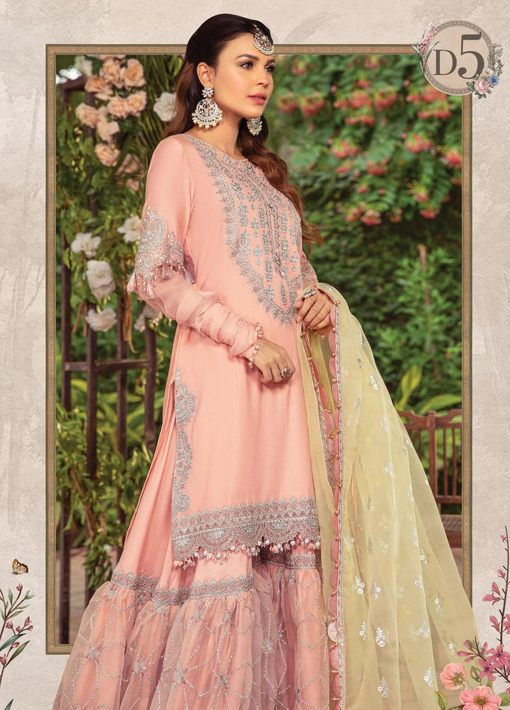 Maria B Embroidered Cotton Satin Suits Unstitched 3 Piece MB21SU D-05 - Festive Collection