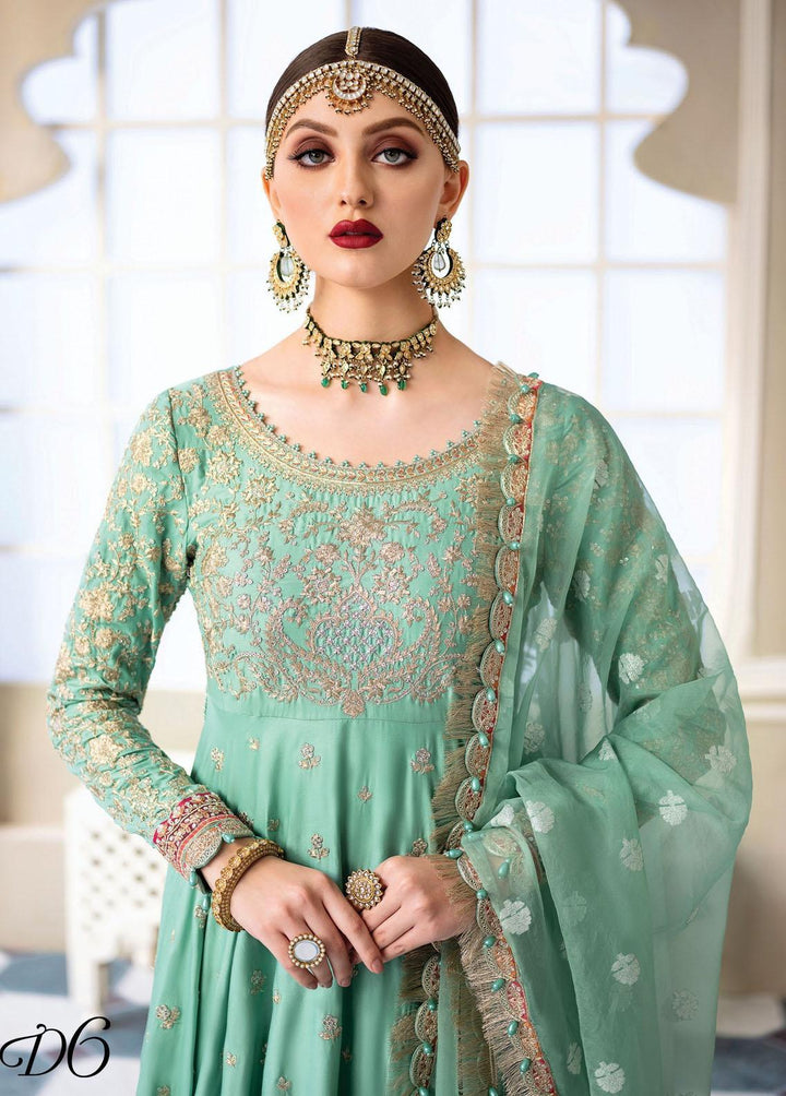 Sateen By Maria B Embroidered Cotton Satin Suits Unstitched 3 Piece MB23S D6 - Luxury Collection