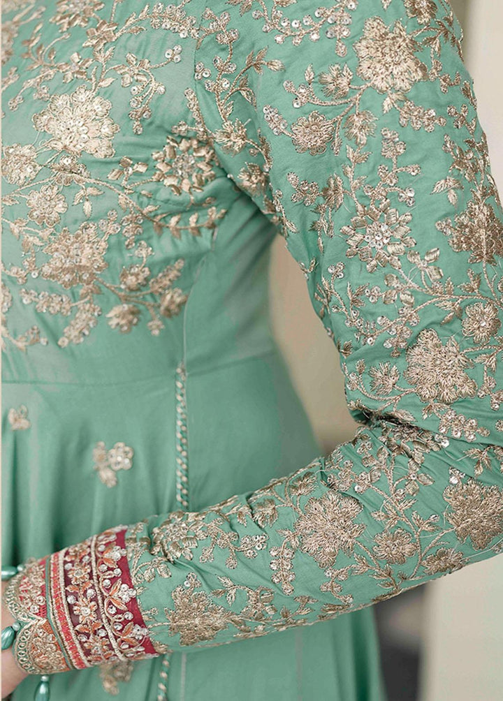 Sateen By Maria B Embroidered Cotton Satin Suits Unstitched 3 Piece MB23S D6 - Luxury Collection