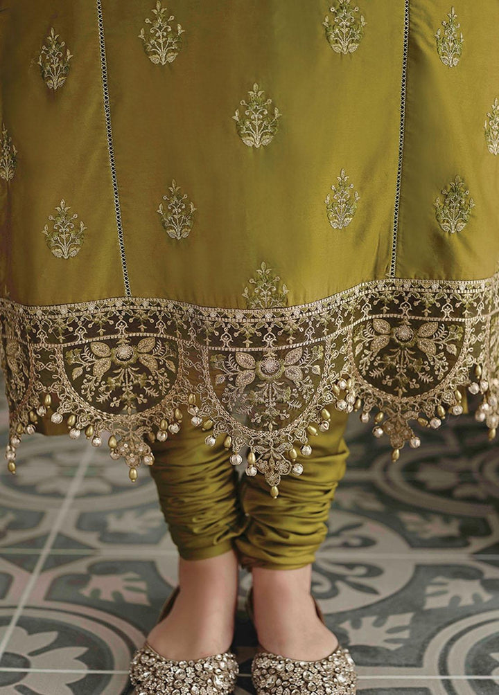 Sateen By Maria B Embroidered Cotton Satin Suits Unstitched 3 Piece MB23S D7 - Luxury Collection