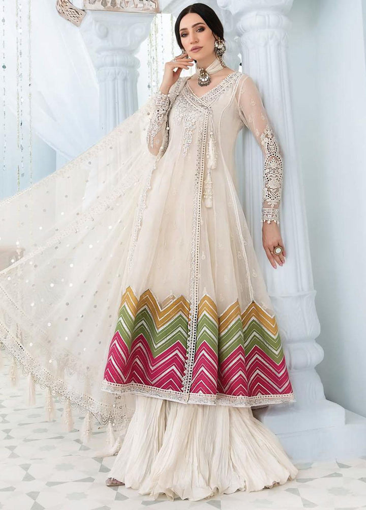 Maria B Embroidered Organza Suits Unstitched 3 Piece MB22E D10 - Eid Collection