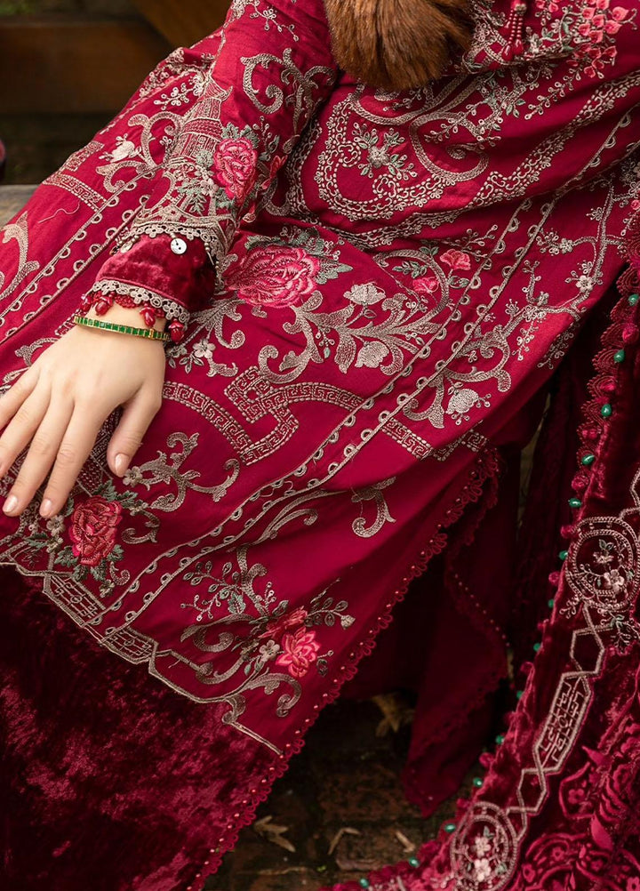 Maria B Embroidered Linen Suits Unstitched 3 Piece MB23LN D12 - Luxury Winter Collection