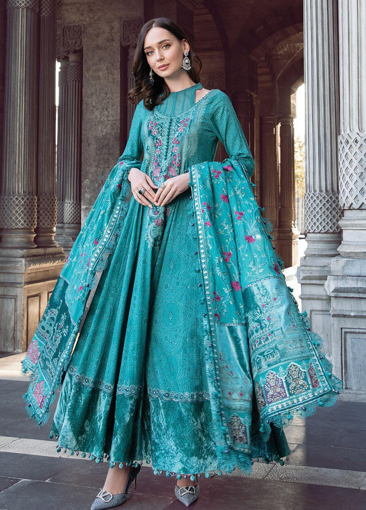 Maria B Embroidered Linen Suits Unstitched 3 Piece MB23LN D5 - Luxury Winter Collection